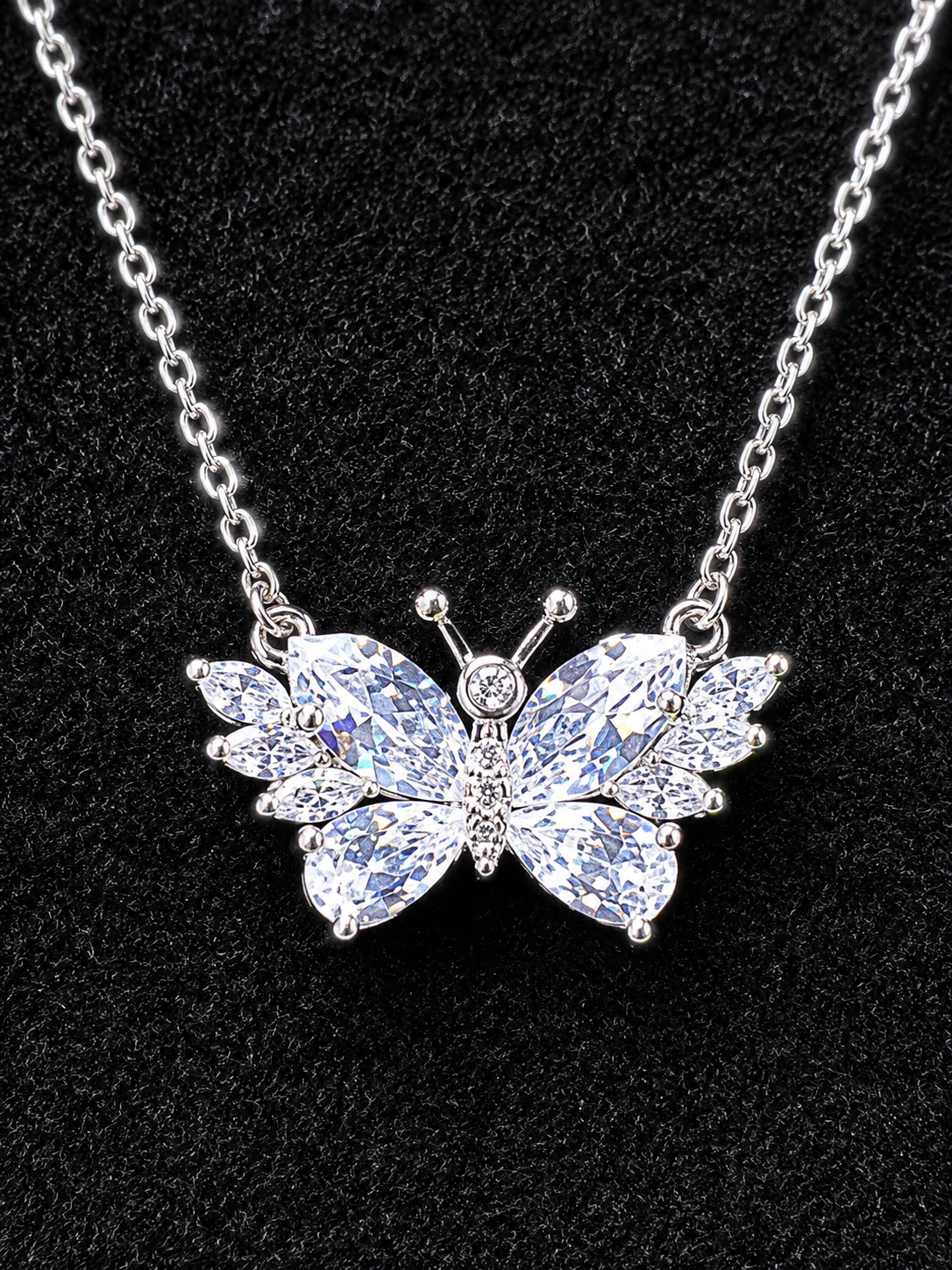 Crystal Butterfly Jewelry Set