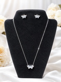 Crystal Butterfly Jewelry Set