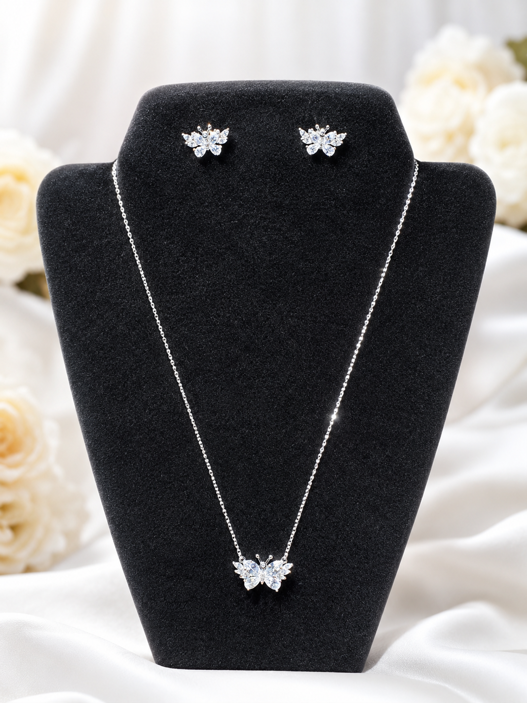 Crystal Butterfly Jewelry Set