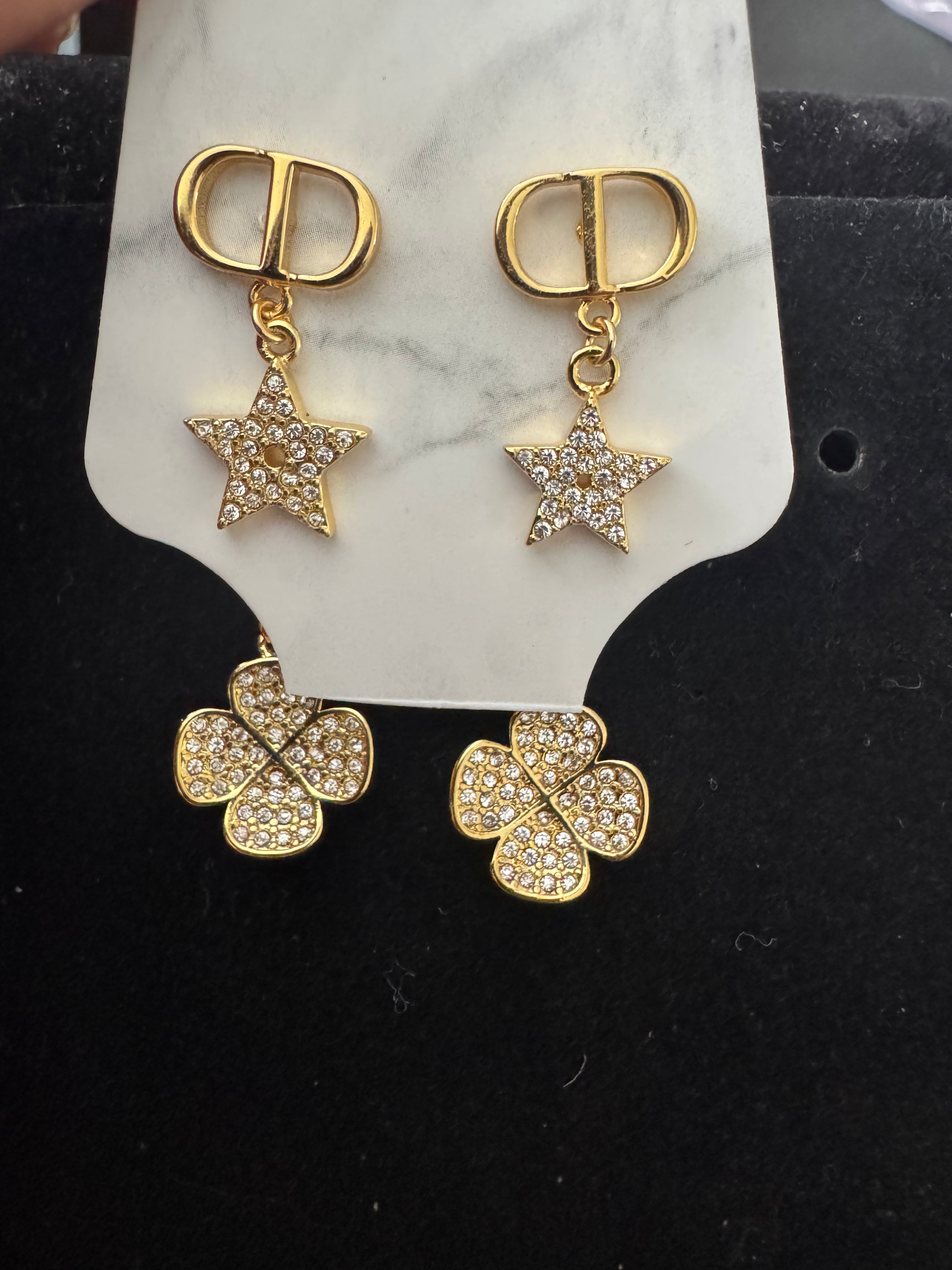 Celestial Luxe Charm Drop Earrings