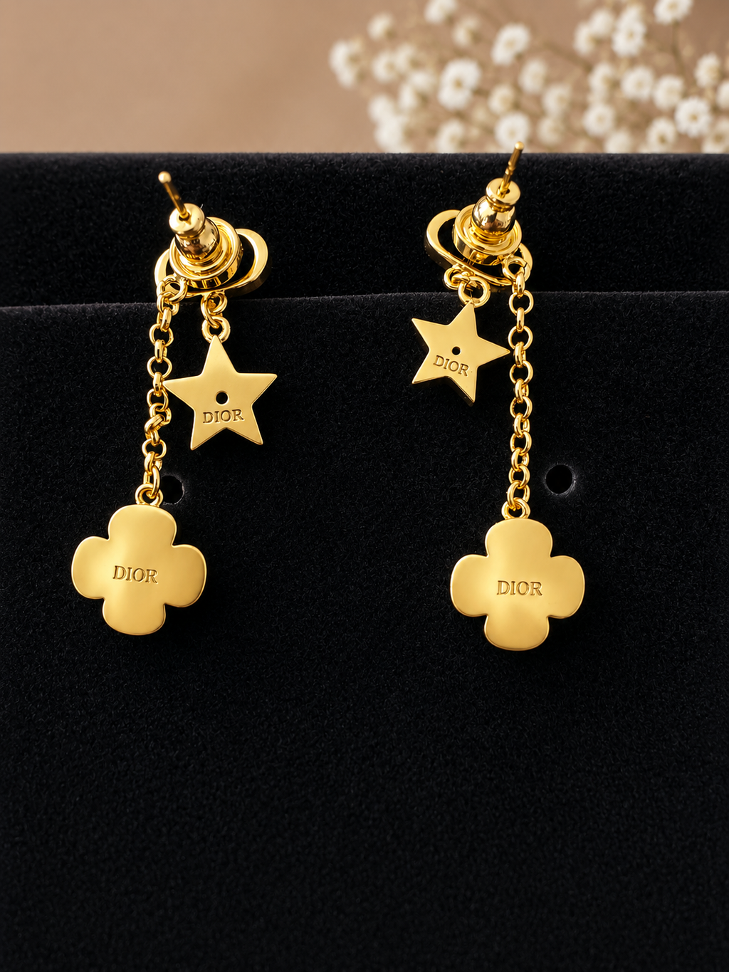 Celestial Luxe Charm Drop Earrings