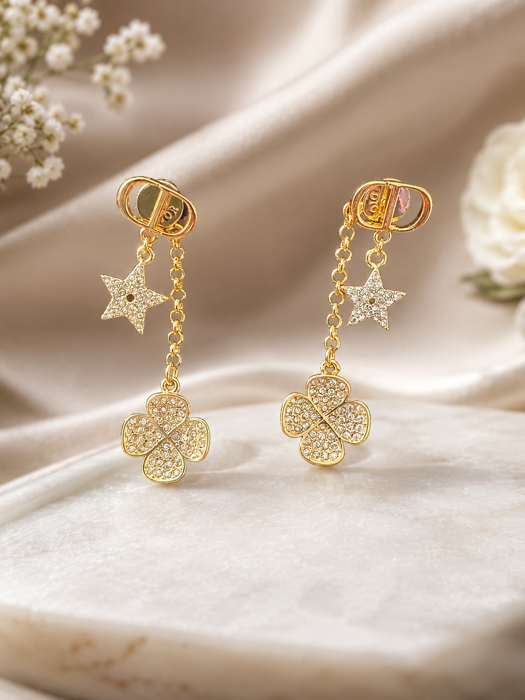 Celestial Luxe Charm Drop Earrings