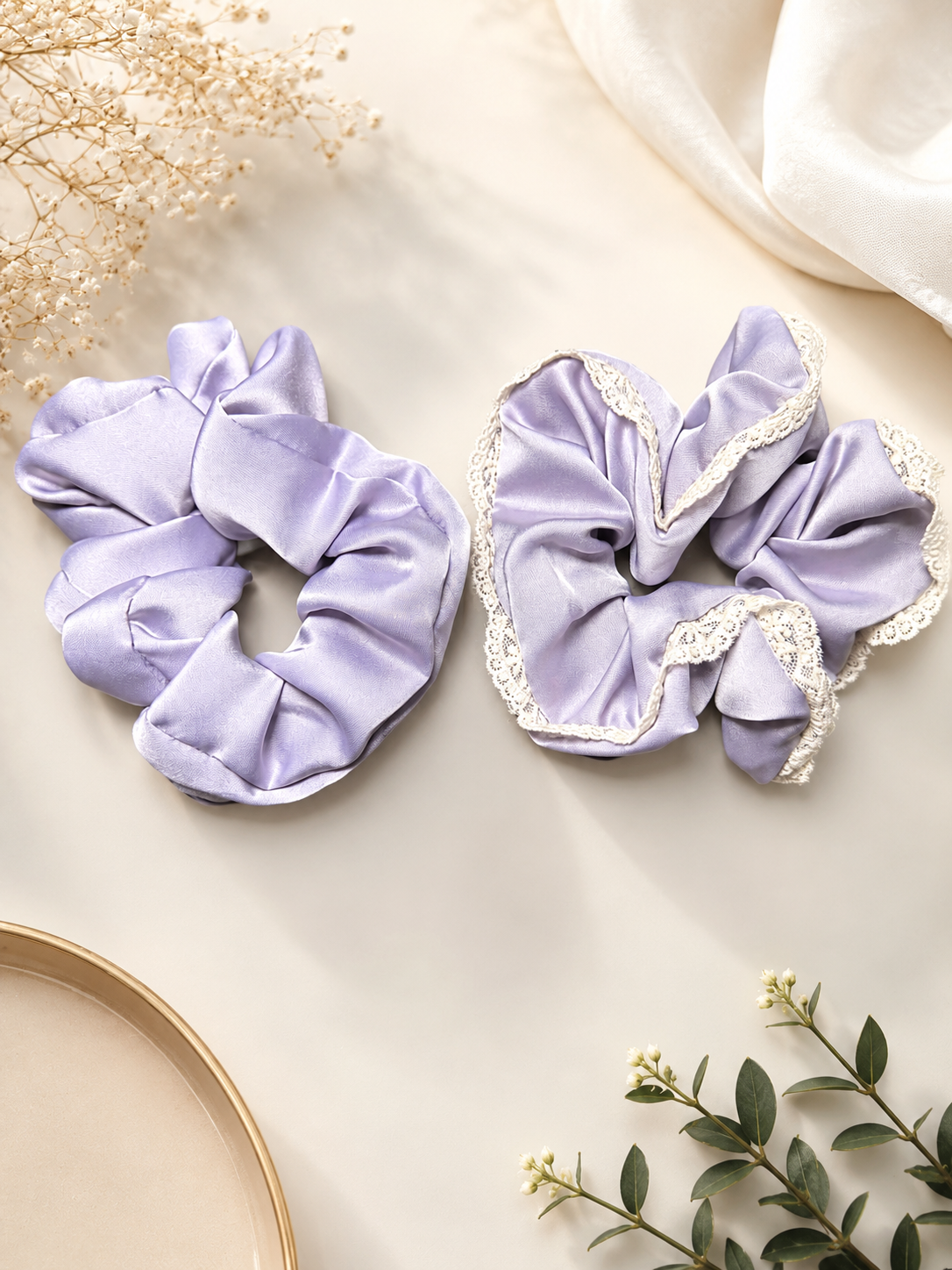 Romance Satin Scrunchie Set