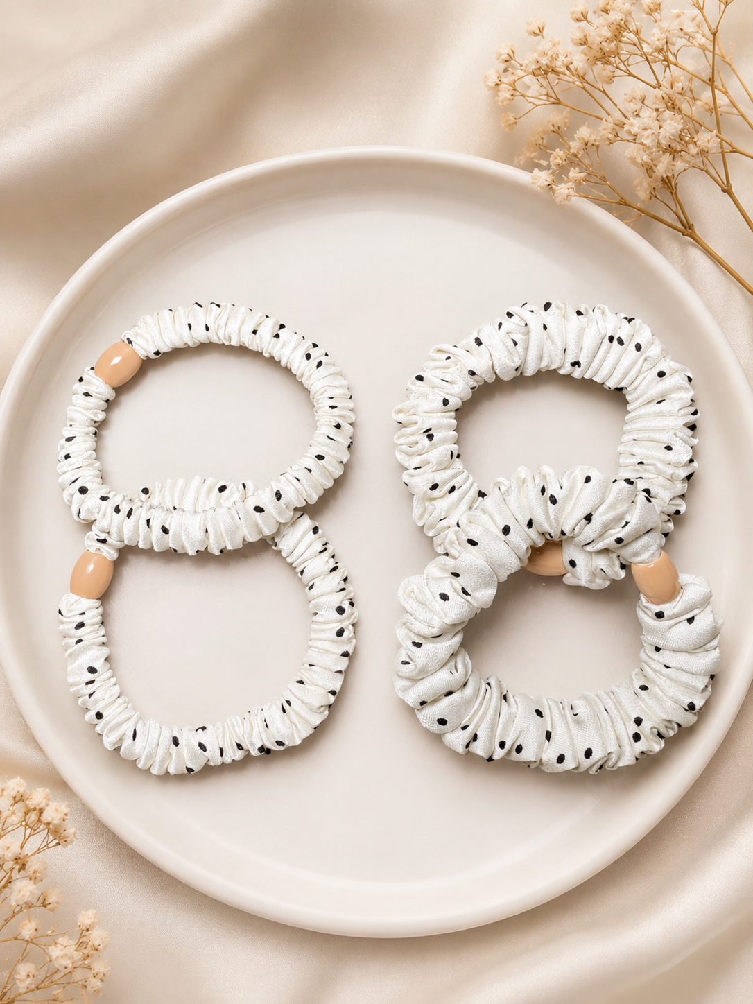 Paris Polka Mini Hair Tie Set