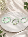 Mint Match Hair Tie Trio
