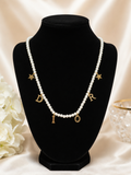 Starlit Pearl Charm Necklace