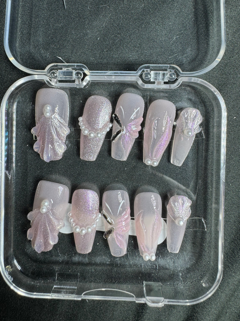 Pearl Tide Iridescent Press-On Nails