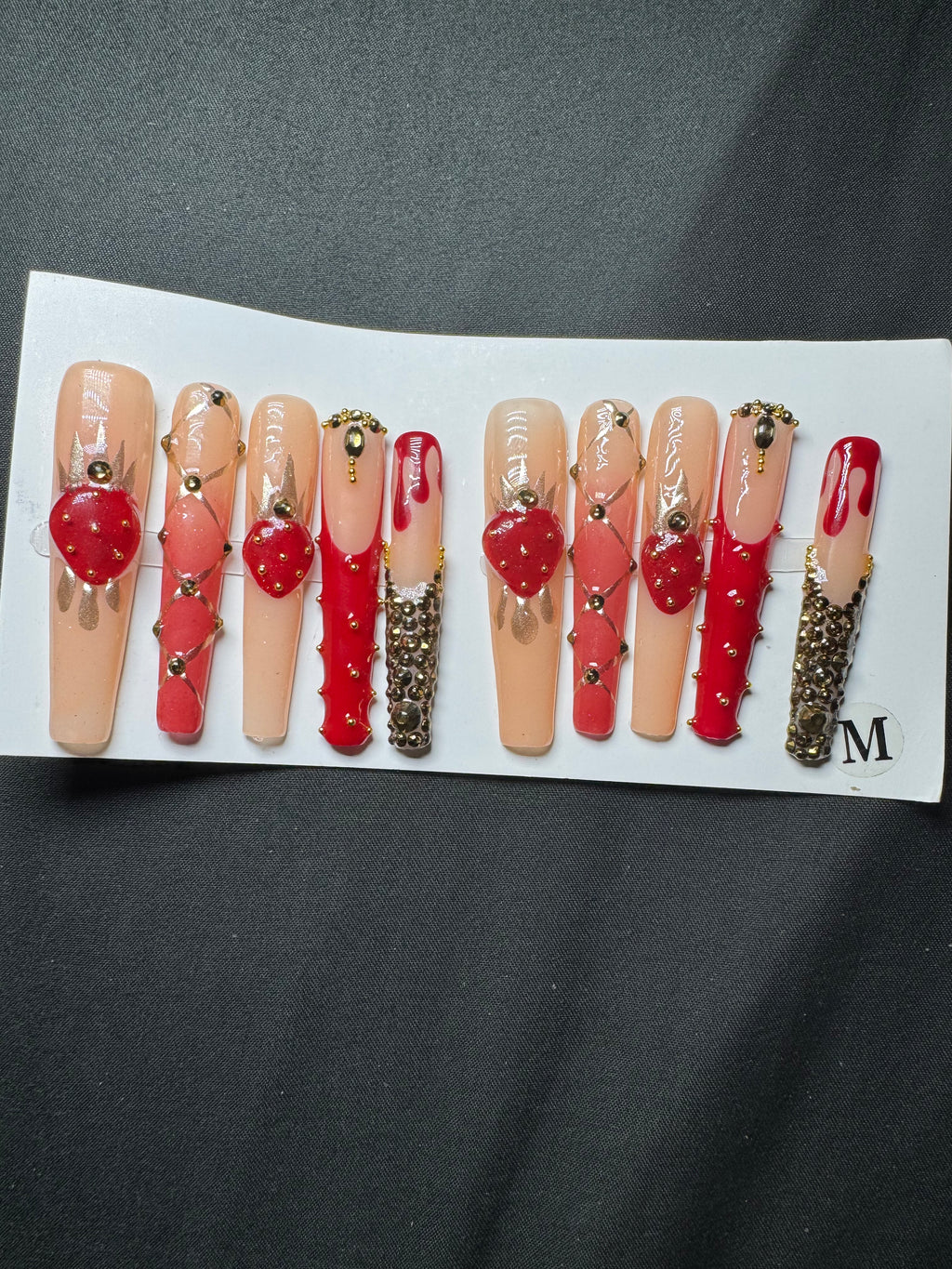 Strawberry Seduction Press-On Nails