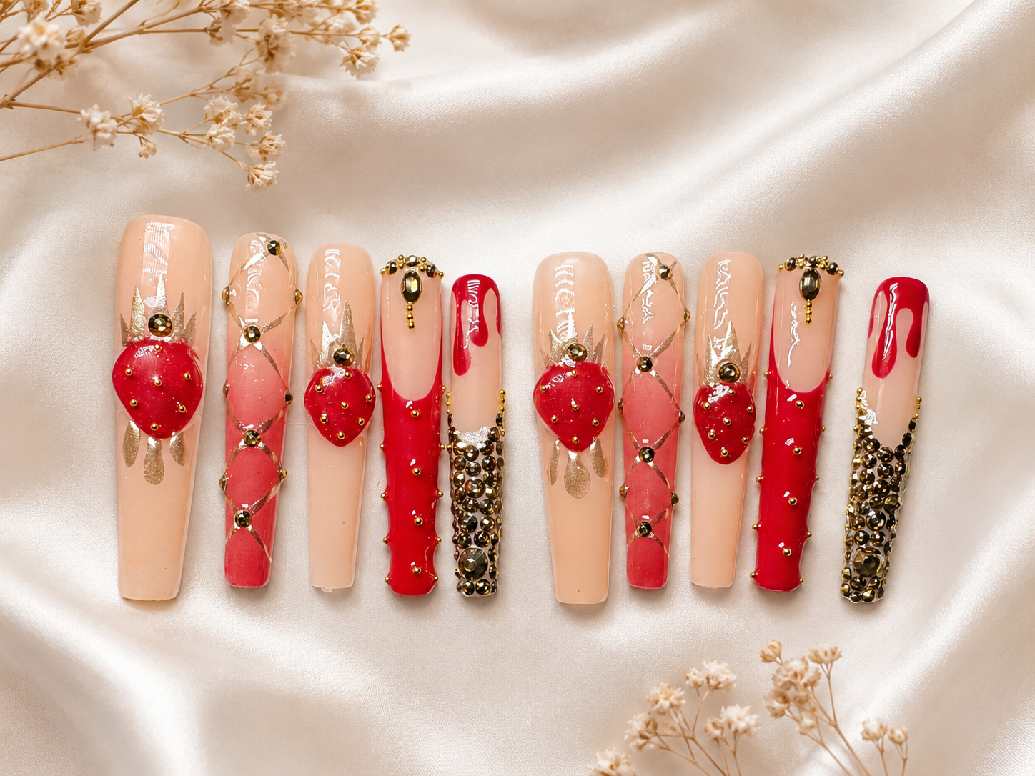 Strawberry Seduction Press-On Nails