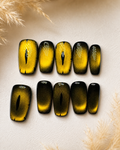 Golden Eclipse Cat Eye Press-On Nails