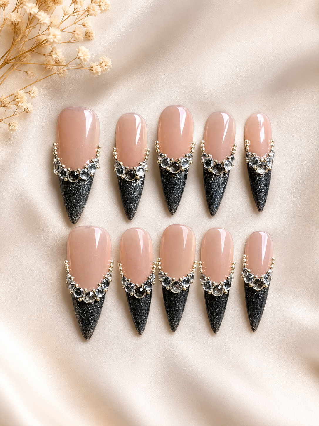 Midnight Heiress Luxe Press-On Nails