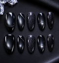 Midnight Stardust Press-On Nails