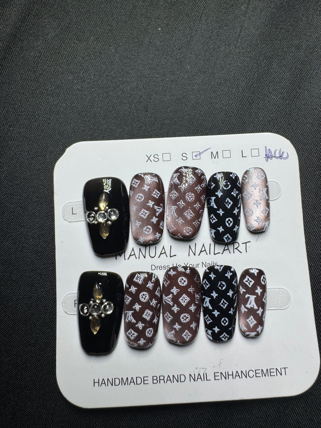 Noir Mocha Luxe Press-On Nails