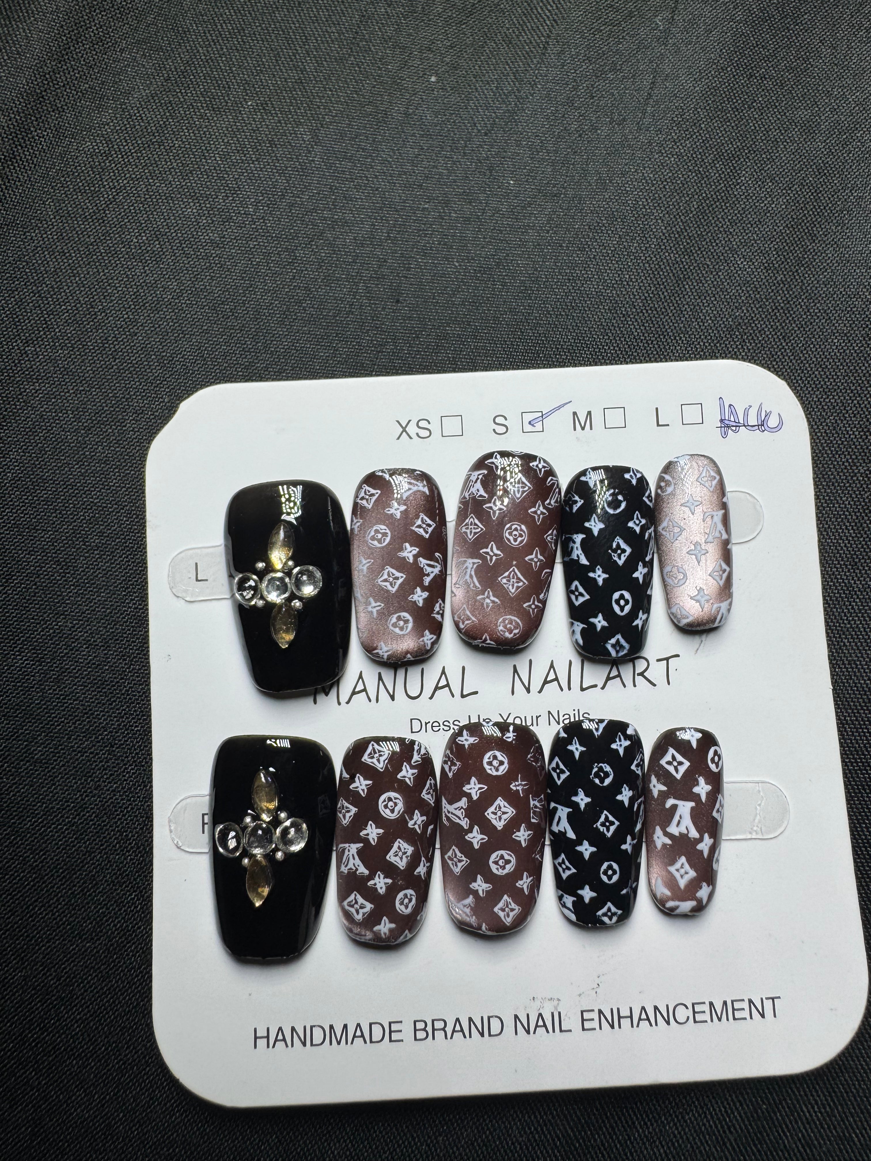 Noir Mocha Luxe Press-On Nails