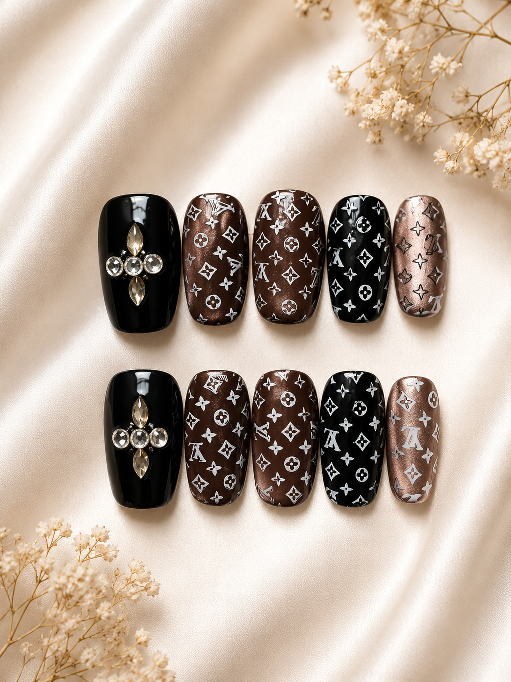 Noir Mocha Luxe Press-On Nails