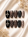 Noir Mocha Luxe Press-On Nails