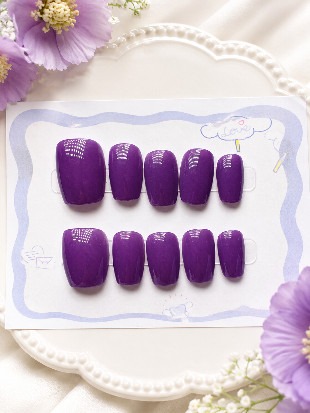 Royal Violet Press-On Nails