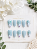 Frosted Lily Press On Nails