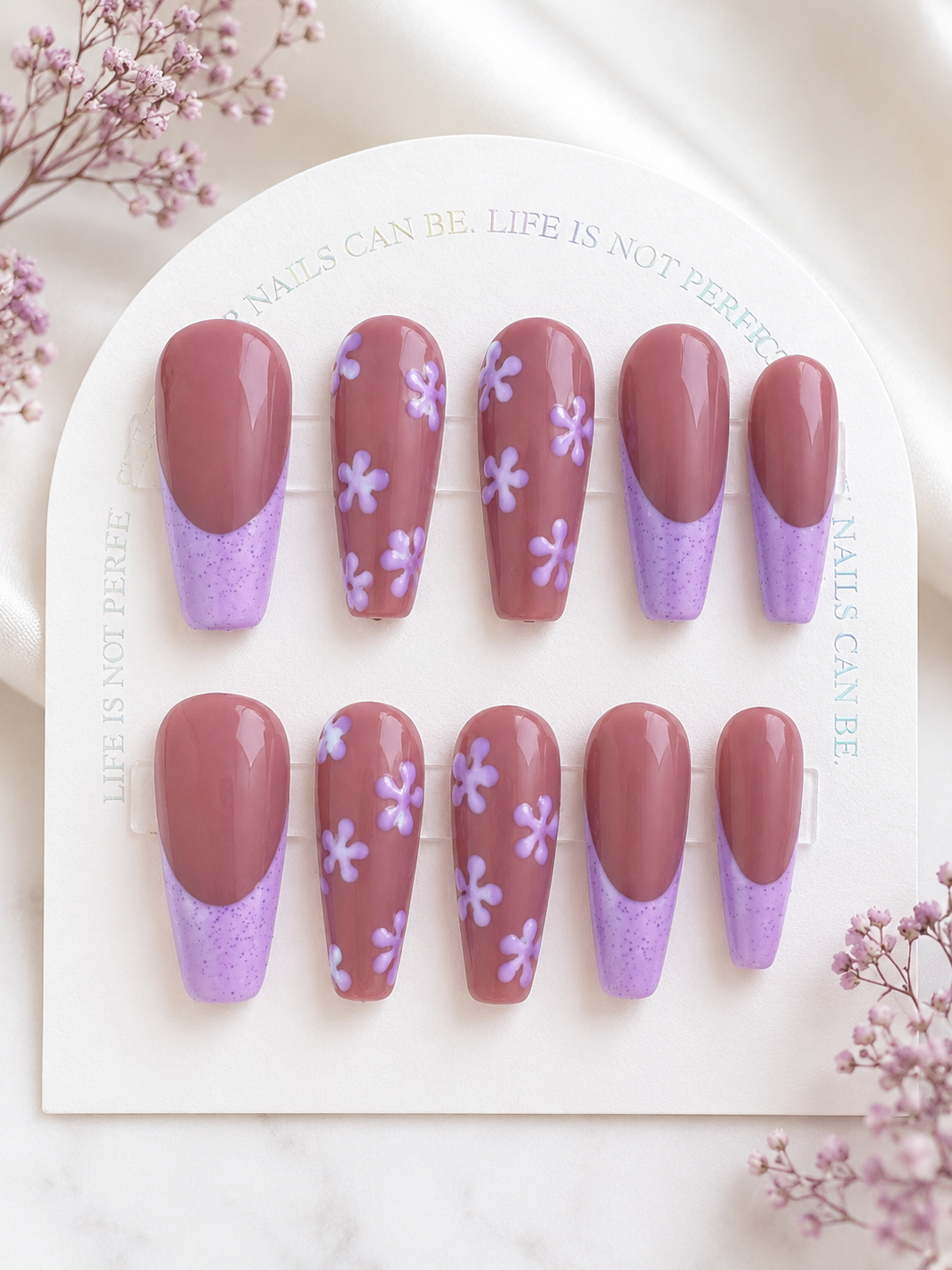 Lavender Bloom Press-On Nails