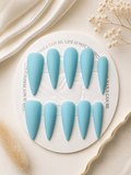 Blue Serenity Press-On Nails