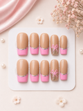 Blush Bow Luxe Press-On Nails
