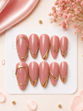 Golden Blush Luxe Press-On Nails