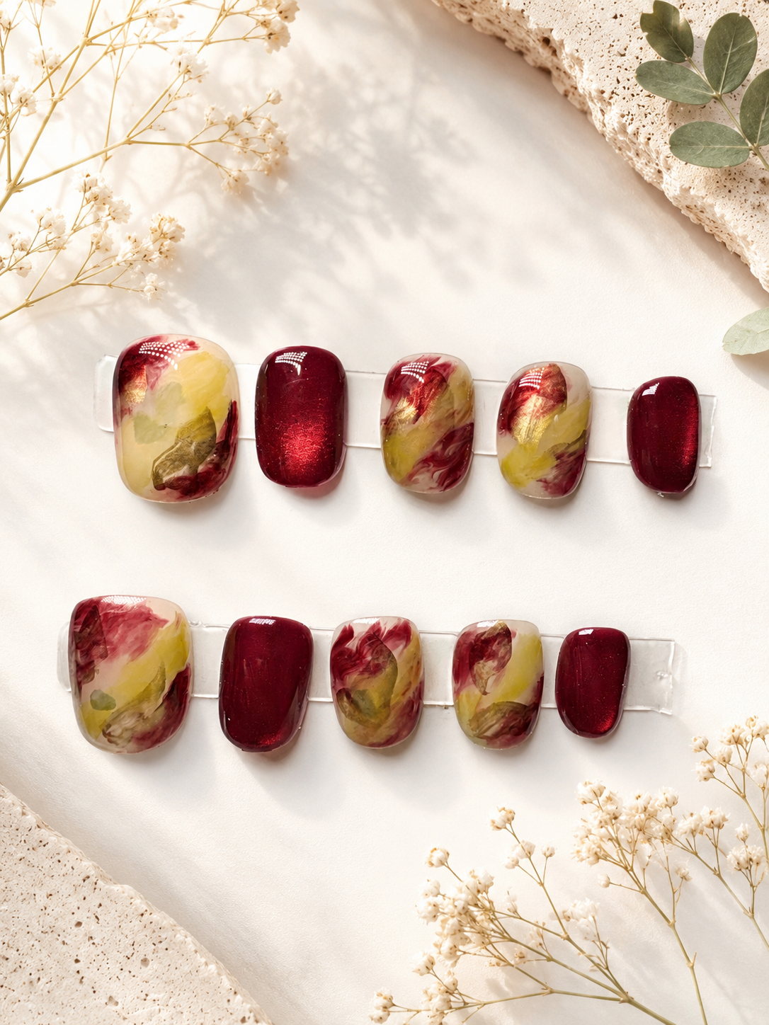 Crimson Harvest Press-On Nails