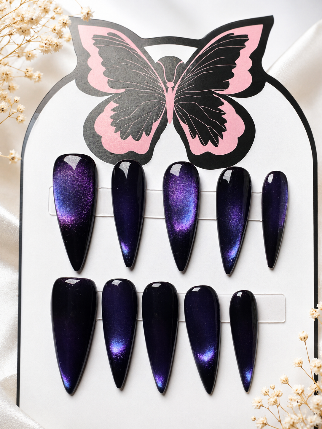 Midnight Amethyst Press-On Nails