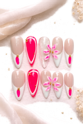 Electric Bloom Press-On Nails