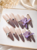 Lavender Love Letter Press On Nails