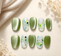 Pistachio Prism Press-On Nails