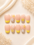 Sunny Daisy Glow Press-On Nails