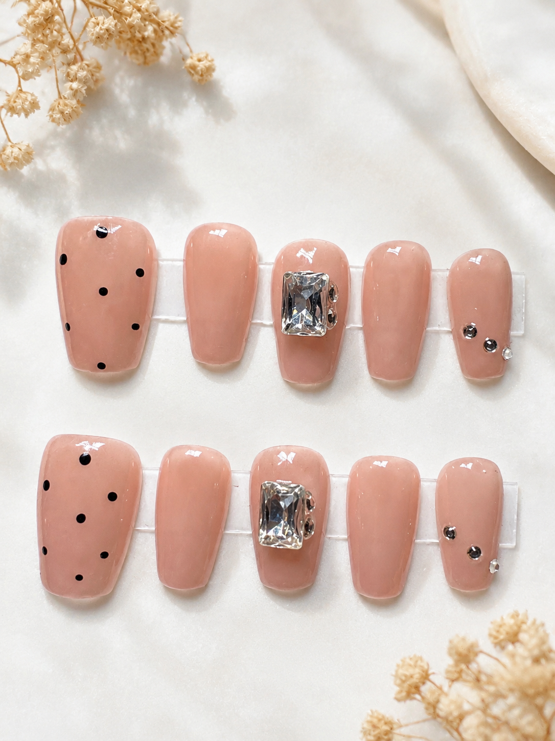 Polka Dot Princess Press-On Nails