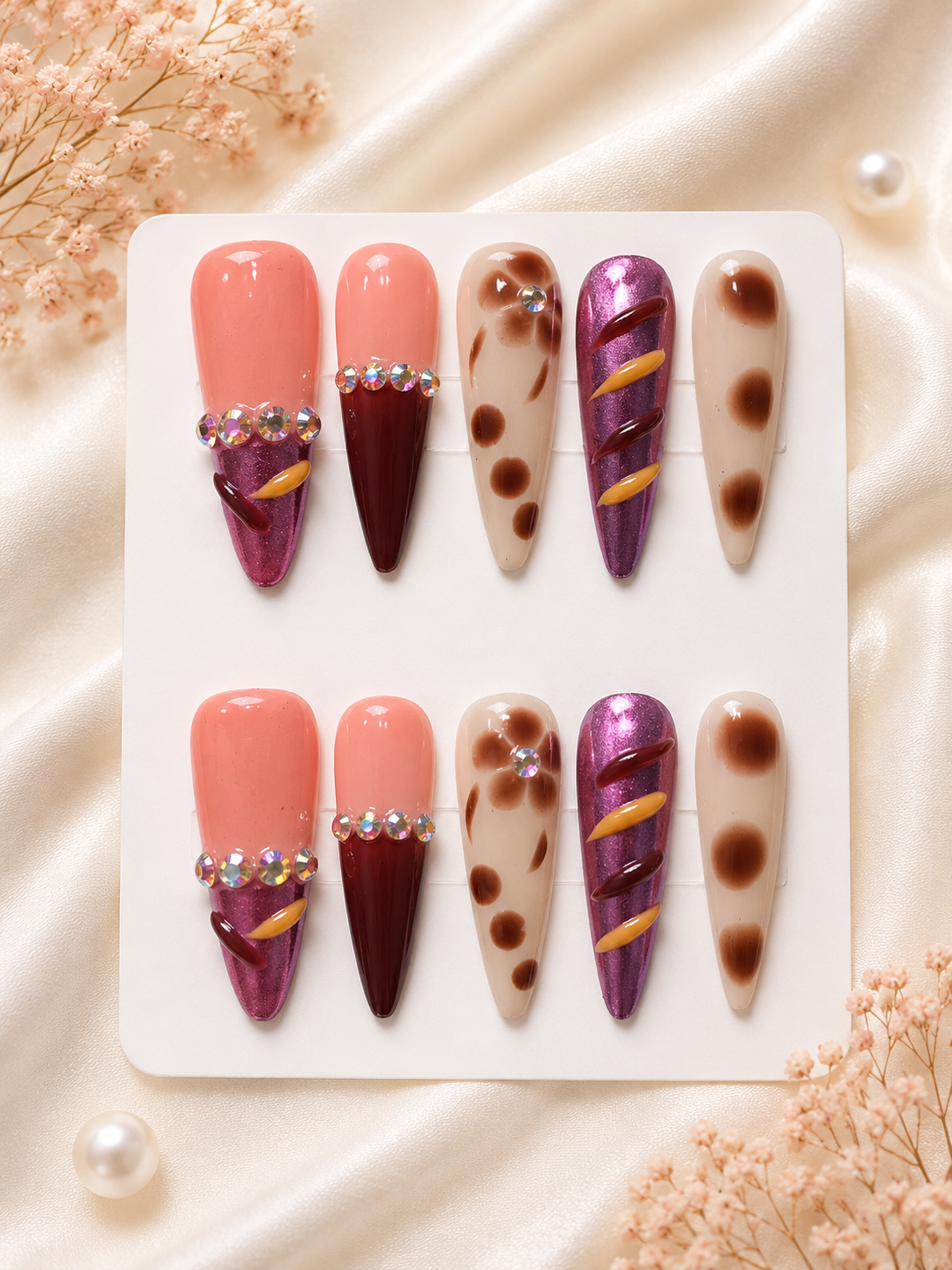 Berry Truffle Press-On Nails