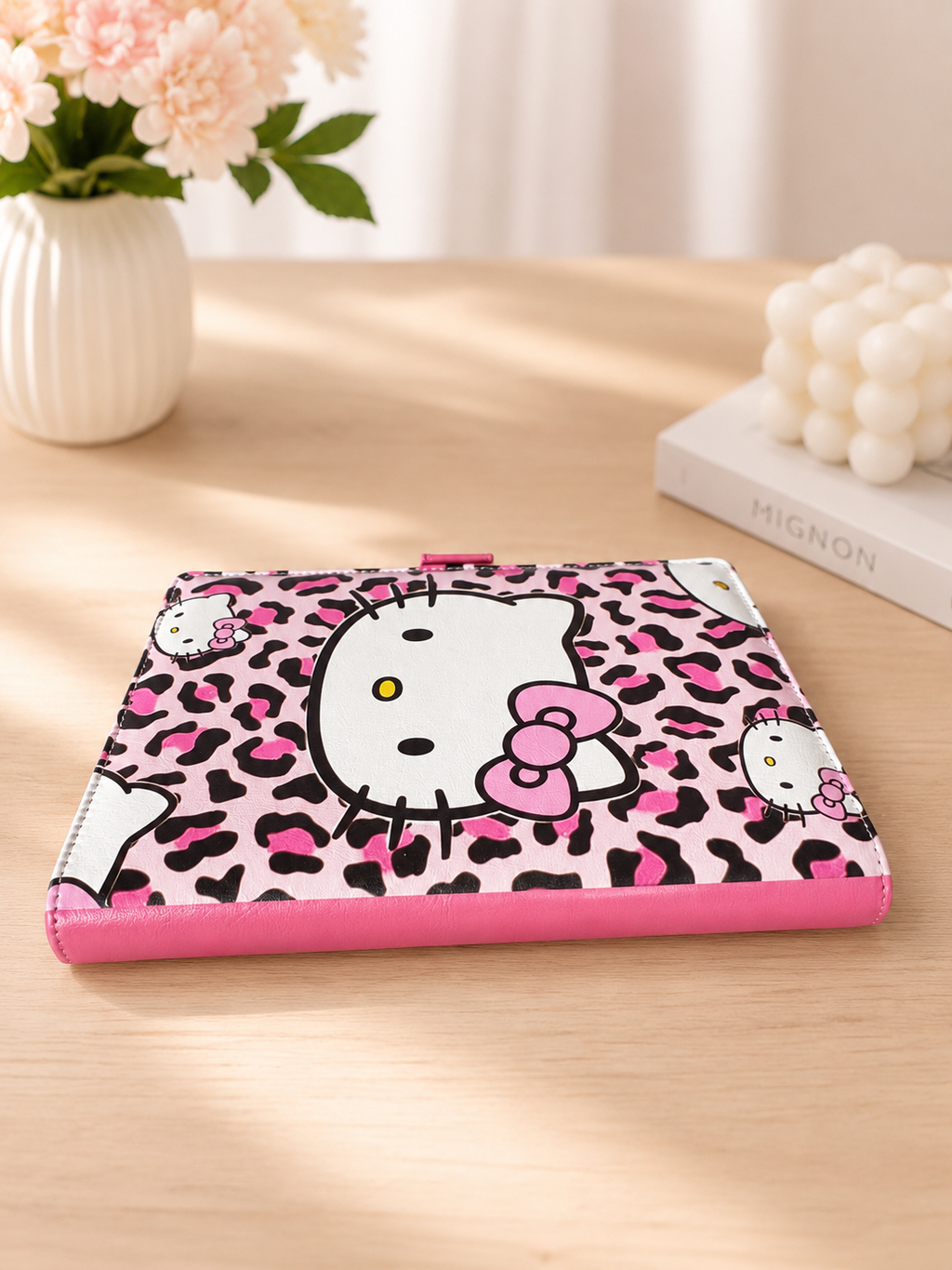 Pink Leopard Kitty A5 Binder Set