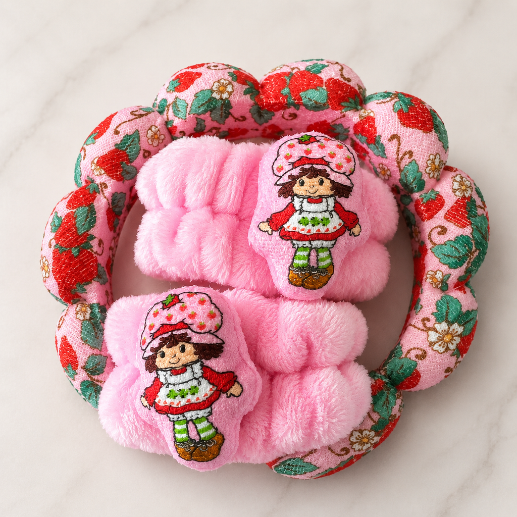 Strawberry Shortcake Spa Headband & Wristband Set