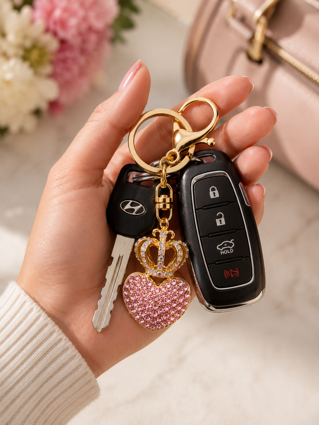 Princess Heart Key Charm