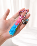 Heart Pop-It Wristlet Keychain Charm