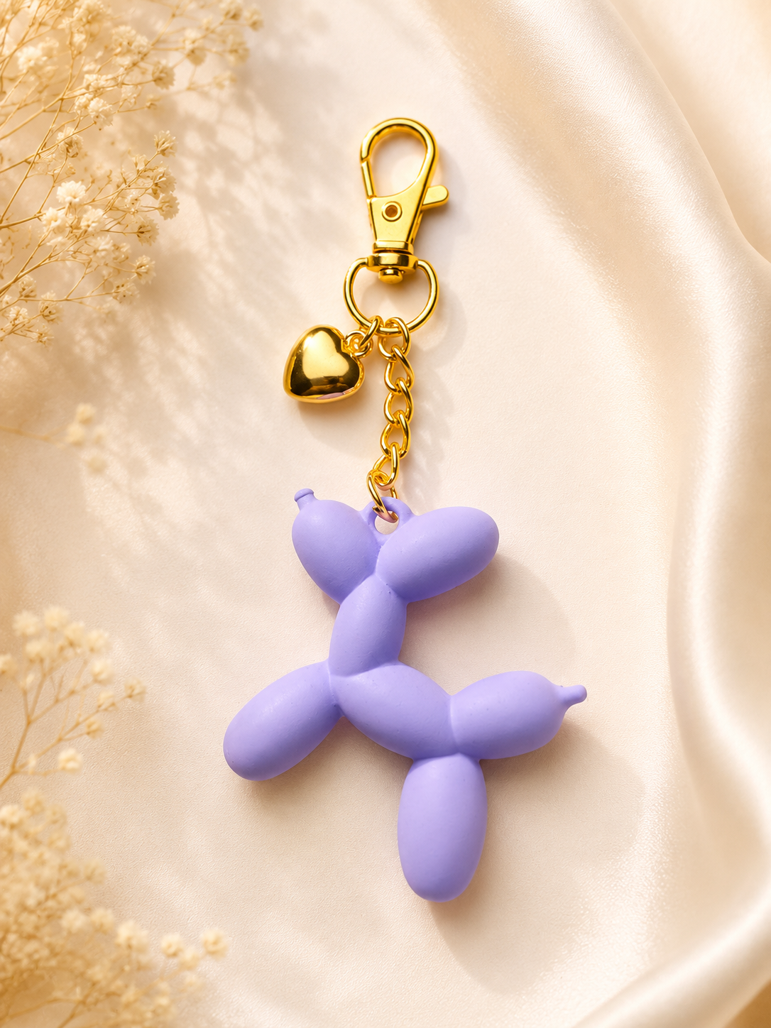 Balloon Dog Bag Charm Keychain