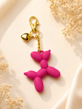 Balloon Dog Bag Charm Keychain