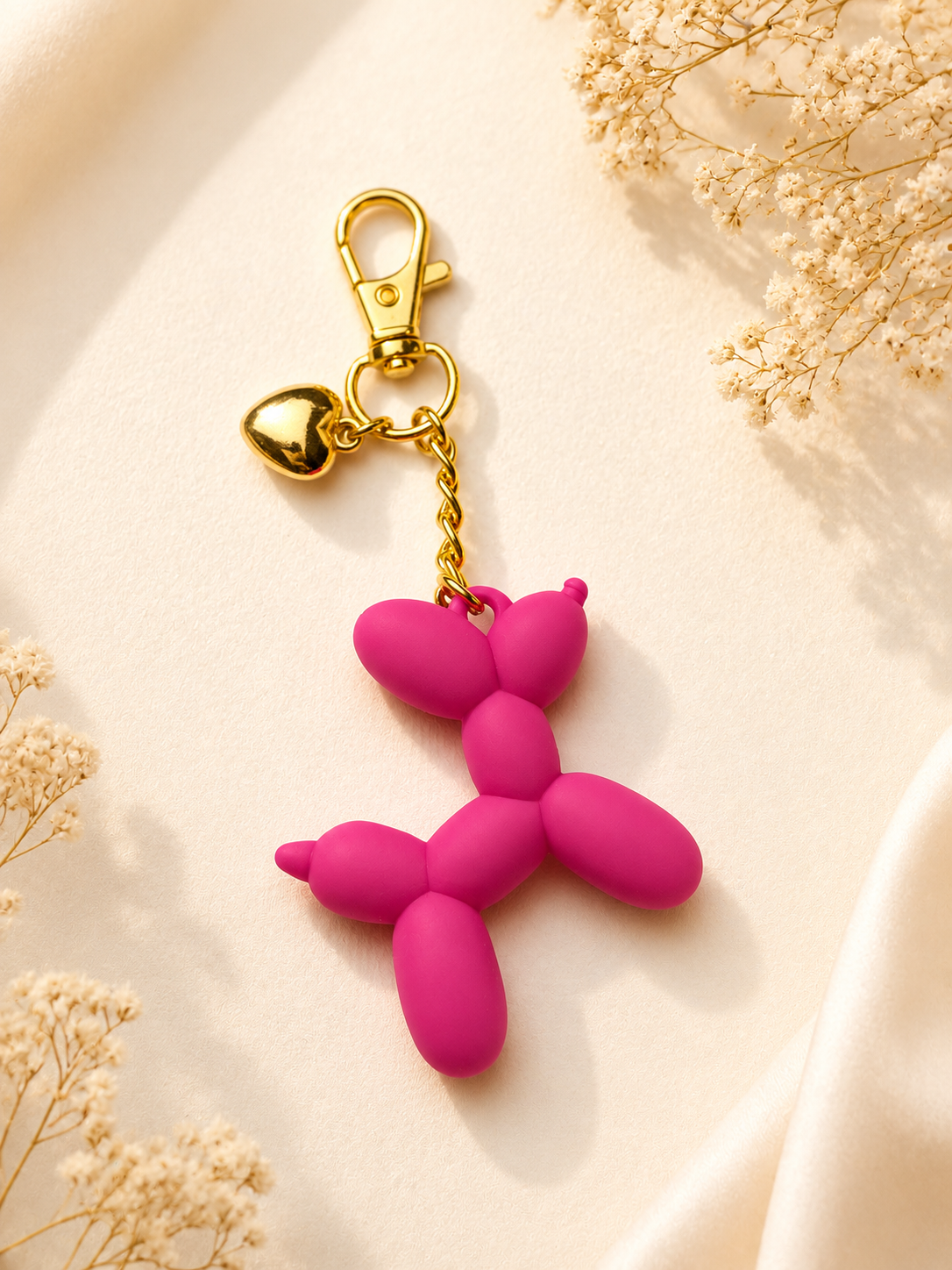 Balloon Dog Bag Charm Keychain