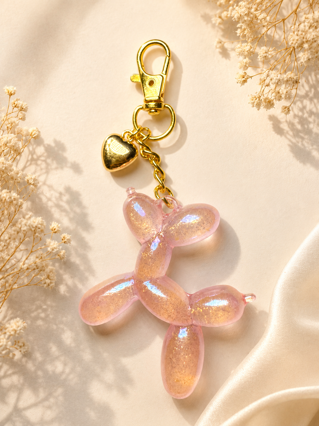 Balloon Dog Bag Charm Keychain
