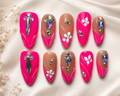 Pink Voltage Princess Press-On Nails