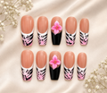 Pink Noir Bloom Press-On Nails