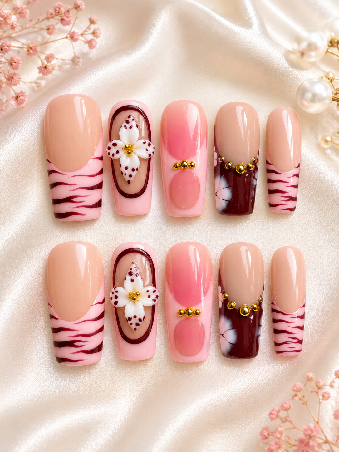 Y2K Wild Orchid Blush Press-On Nails