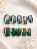 Aurora Chrome Press-On Nails
