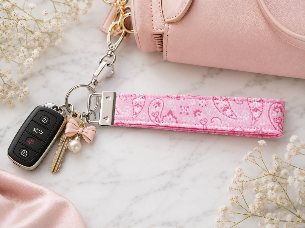 Bandana Wristlet Keychain