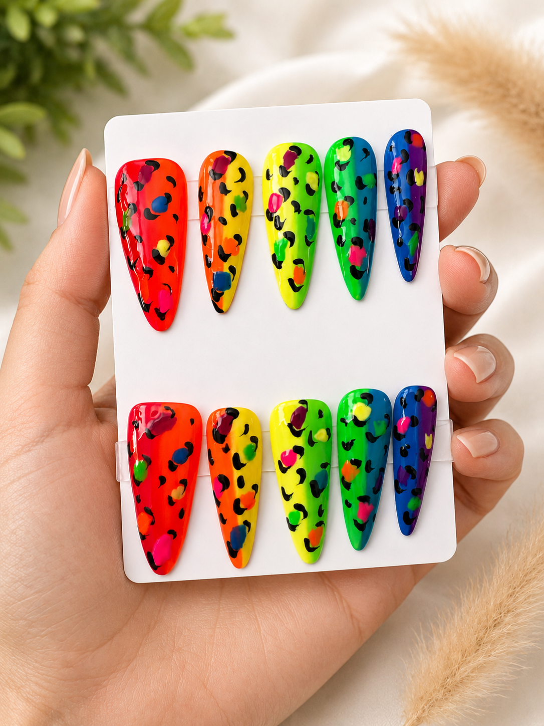 Neon Wild Child Press-On Nails