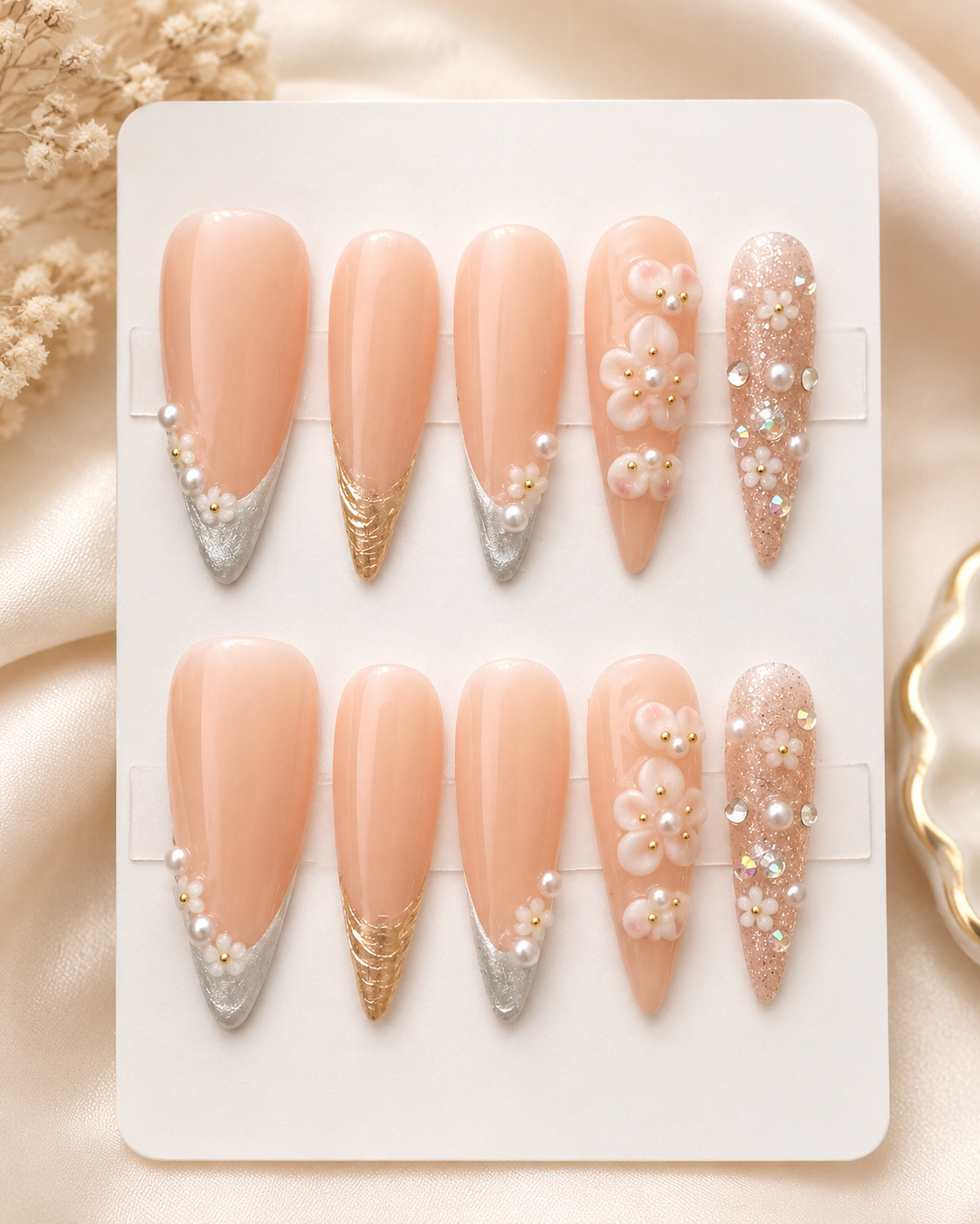 Pearl Petal Luxe Press-On Nails