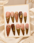 Golden Tortoise Luxe Press-On Nails